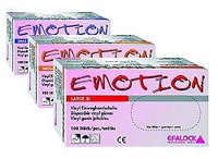 Efalock Emotion Vinyl-Handschuhe  S naturweiß gepudert 100 Stück