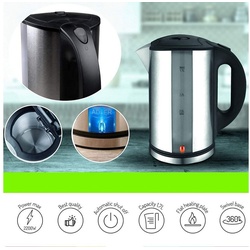 TronicXL Wasserkocher Edelstahl wasserkocher groß Familie – 1,7l 1,7 Liter Tee Wasser Kocher