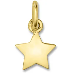 Ketten-Anhänger ONE ELEMENT "Stern Anhänger aus 333 Gelbgold", gold, Schmuckanhänger, Damen, Gelbgold 333, Damen Gold Schmuck Stern