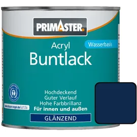 Primaster Acryl Buntlack 750 ml enzianblau glänzend