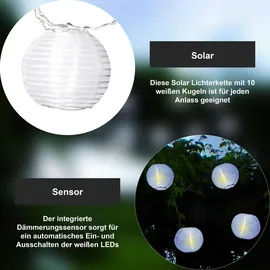 Star Trading LED-Solarlichterkette 2 m Weiß