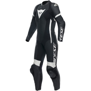 Dainese Grobnik Perforierter Lederanzug - Black / Black / White - 44