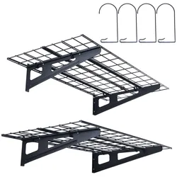 VEVOR 2PCS 4x2 ft Garagen-Lagerregale zur Wandmontage, robuste Regale