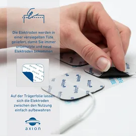 Axion axion® selbstklebende Elektrodenpads 5x5 cm – passend zu Revitive, axion, Prorelax, etc. 20 St Elektroden