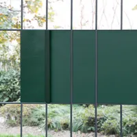 [en.casa] Gartenzaun, Jesteburg 4 x Rolle Moosgrün