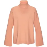 ELBSAND Rollkragenpullover Damen aprikose Gr.36/38