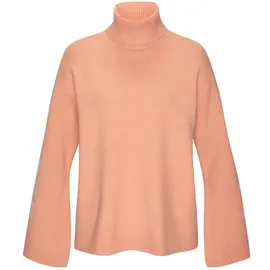 ELBSAND Rollkragenpullover Damen aprikose Gr.36/38