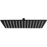 Aloni Regendusche Kopfbrause Quadrat 20x20 cm schwarz matt