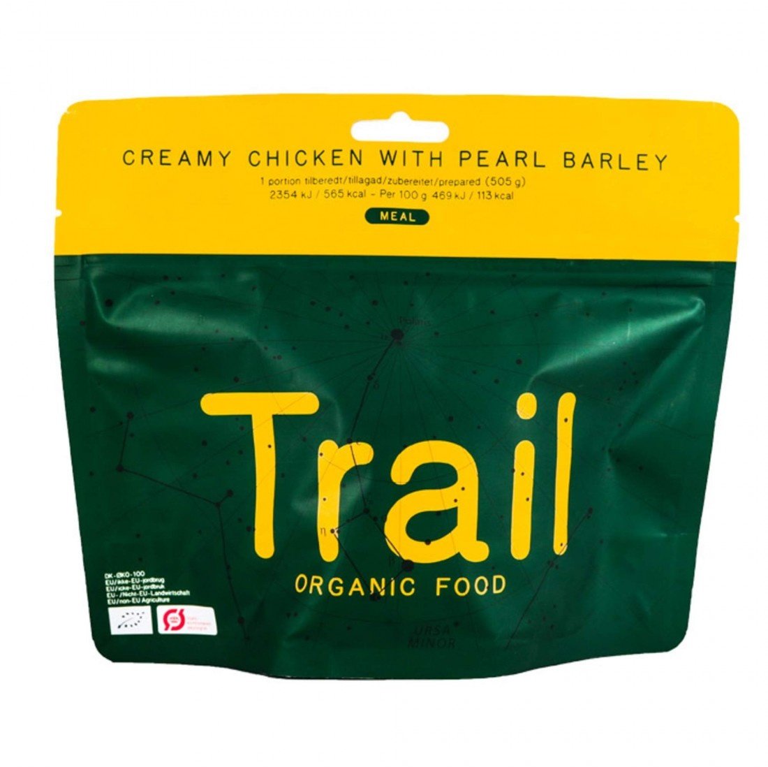 Trail Oraganic Food, Creamy chicken with pearl barley Fertiggerichte - Vegane Gerichte,