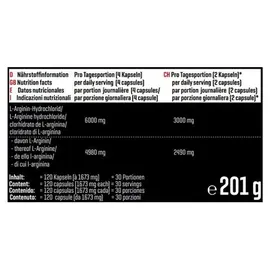 Body Attack L-Arginine 1500 Kapseln 120 St.