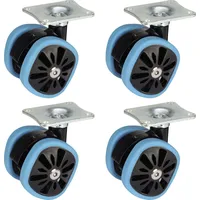 Dörner + Helmer Design-Doppelrolle 58 x 10,5 mm Tragkr. 210 kg 4er Pack