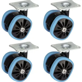 Dörner + Helmer Design-Doppelrolle 58 x 10,5 mm Tragkr. 210 kg 4er Pack