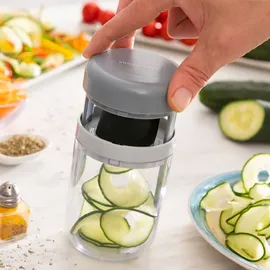 InnovaGoods 3-in-1 Gemüsespiralschneider und Reibe 1-tlg. Weiß