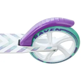 Raven Klappbarer Roller mit Bremse und Federung 200mm Pastelle PRO weiß|grün|violett No Size