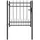 vidaXL Gartentor 100 x 100 cm Schwarz/Stahl