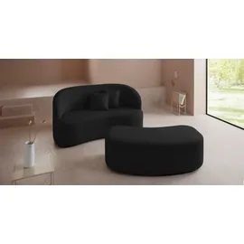LeGer Home by Lena Gercke Polsterhocker Dilara Polyester 143 x 45 x 68 cm Schwarz