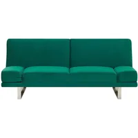 Modernes Schlafsofa mit Polsterbezug Grün Samtstoff skandinavischer Stil York