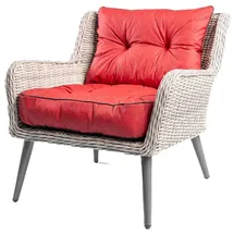 TexDeko Gartenpolster 50 x 50 x 12 cm rot 2-tlg.