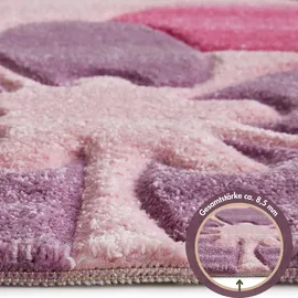 -luxor- living Flair Kinderteppich 80 x 150 cm Pink/Rosa