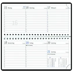 Tisch-/Taschenkalender Wire-O, Tucson grau