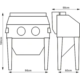 Unicraft Sandstrahlkabine SSK 2.5