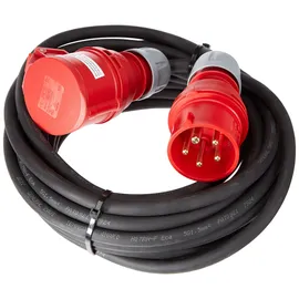 PCE CEE-Verlängerung 5-polig 16A H07RN-F5G1,5 10m schwarz