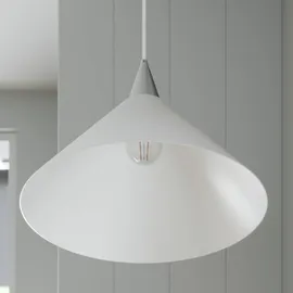 LINDBY Petra 1-flg. 40 cm rund weiß Glas