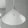 LINDBY Petra 1-flg. 40 cm rund weiß Glas
