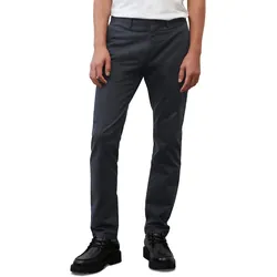 Chinohose MARC O'POLO, Herren, Gr. 33, Länge 32, blau (dunkelblau), Web, Obermaterial: 97% Baumwolle, 3% Elasthan, unifarben, Hosen, im cleanen Look