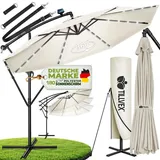 TRESKO Ampelschirm Ø 350 cm Beige
