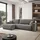 lookway Eckcouch Wind 21 2-Sitzer Grau