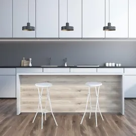 Relaxdays Barhocker klappbar BASTIAN Weiß