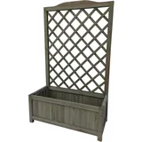 Hti-Living HTI-Line, Blumenkasten Heidi XL Blumenkübel Rankgitter Spalier Braun