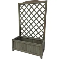 Hti-Living HTI-Line Blumenkasten Heidi XL Blumenkübel Rankgitter Spalier Braun