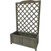 Hti-Living HTI-Line Blumenkasten Heidi XL Blumenkübel Rankgitter Spalier Braun