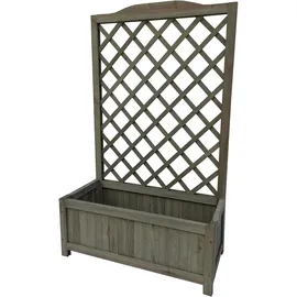 Hti-Living HTI-Line Blumenkasten Heidi XL Blumenkübel Rankgitter Spalier Braun