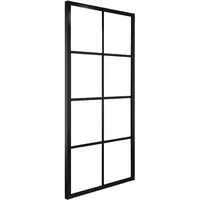 vidaXL Schiebetür rechts 76 x 205 cm schwarz