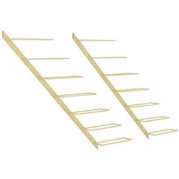 vidaXL Weinregal 7 Flaschen 2 Stk. Gold