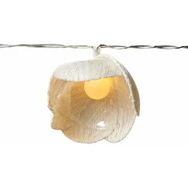 MARELIDA LED Lichterkette Blumen 1,4 m Weiß/Rosa