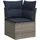 vidaXL Gartensofa-Set 7-tlg. grau