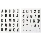 Heyda Stempel-Set Buchstaben & Zahlen 2 Weiß