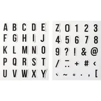 Heyda Stempel-Set Buchstaben & Zahlen 2 Weiß