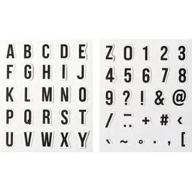 Heyda Stempel-Set Buchstaben & Zahlen 2 Weiß