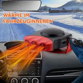 RAPANDA Heizlüfter 150 W Rot/Schwarz