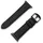 JT Berlin Watchband Wannsee Armband 42 mm, 44 mm, 45 mm, 49 mm, Echt Leder, Edelstahl, schwarz | M schwarz Watch Series 1, Watch Series 2, Watch Series 3, Watch