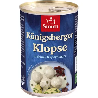SIMON 4 Königsberger Klopse in Kapernsauce | traditionelle Rezeptur | 400g (Packung mit 10)