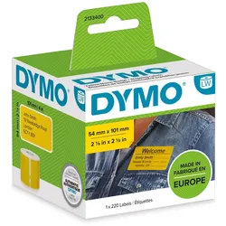 DYMO® Original Etikett für LabelWriterTM, Versand, GELB, permanent haftend, 1 x 220 Etiketten