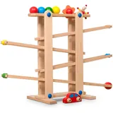 Coemo Kugelbahn Holz 7 mobile Teile