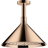 Hansgrohe Axor Kopfbrause mit Deckenanschluss polished red gold