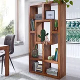 FineBuy Bücherregal 90 x 180 cm Sheesham